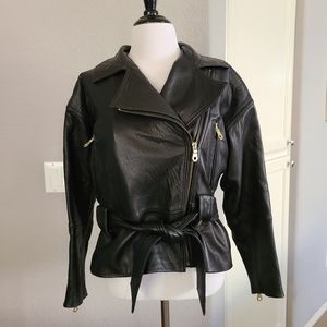 Andrew Marc Black Leather Jacket